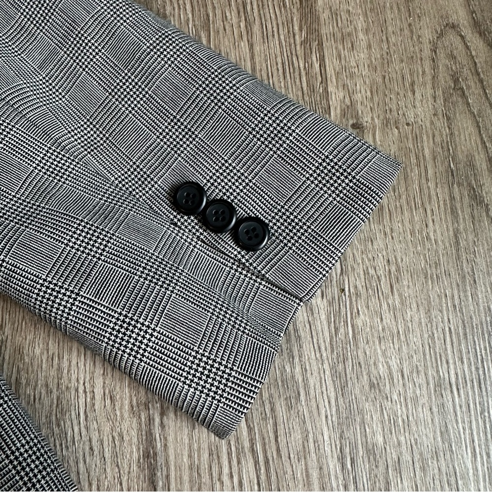 Pendleton Black & White Patterned 100% Wool Blaze… - image 6